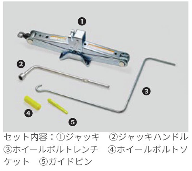 トヨタ 純正 オプション スペアタイヤ ジャッキ レンチ セット - メンテナンス用品